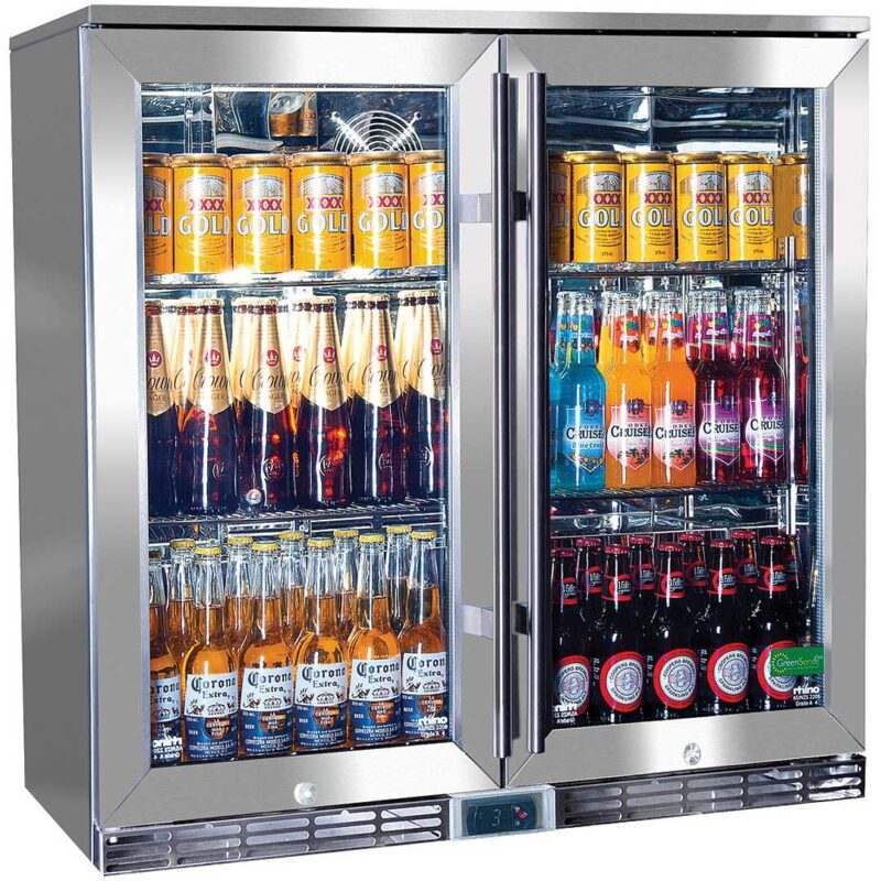 two door back with bar chiller